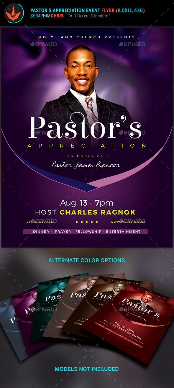 Free Pastor Anniversary Program Template Elegant Lavender Pastor S Appreciation Church Flyer This Church