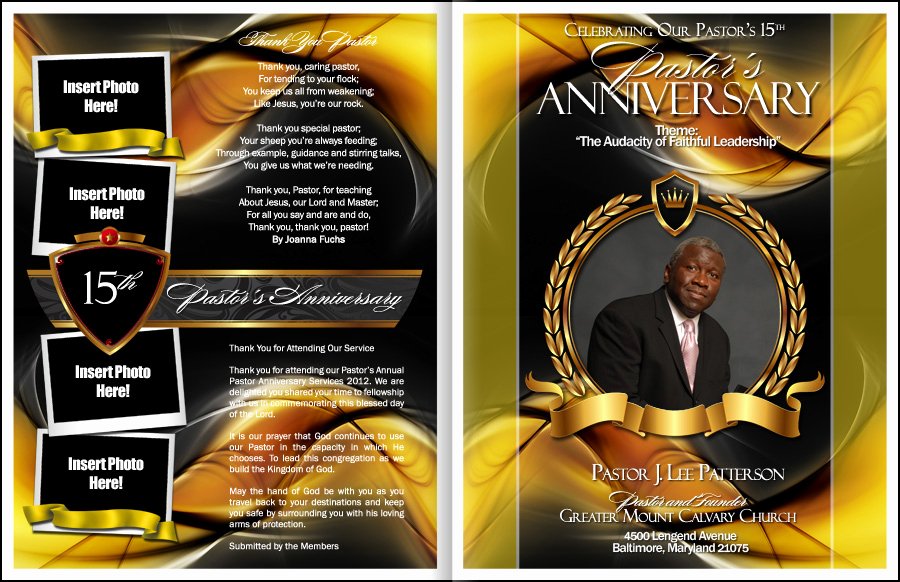 Free Pastor Anniversary Program Template Elegant Sacrament Pastor Anniversary Program