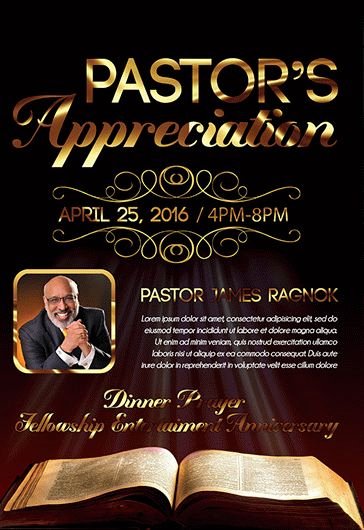 Free Pastor Anniversary Program Template Unique Pastor Anniversary Free Brochure Program – by Elegantflyer