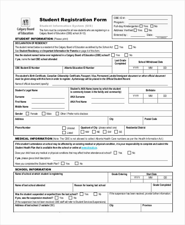 Free Patient Information form Template Lovely Registration form Template 9 Free Pdf Word Documents