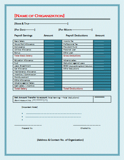 Free Payroll Template Awesome Free Payroll Template