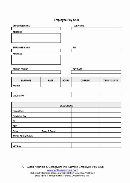 Free Payroll Template Inspirational Free Paycheck Stub Templates Blank Weekly Word Excel