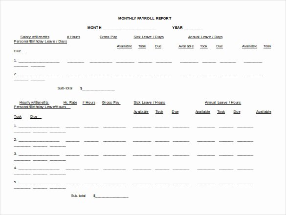 Free Payroll Template Luxury 15 Word Payroll Templates Free Download