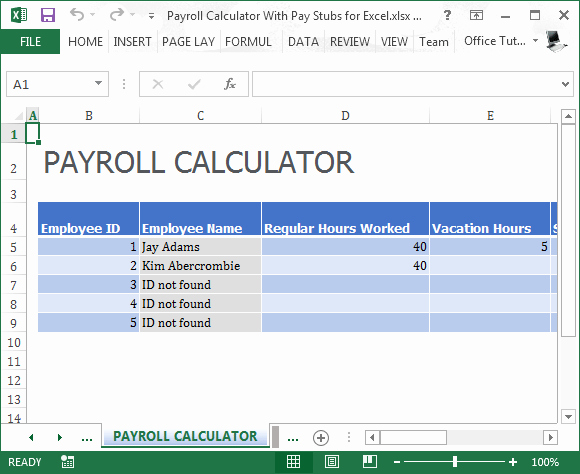 Free Payroll Template Luxury 19 Free Payroll Template Word Excel formats