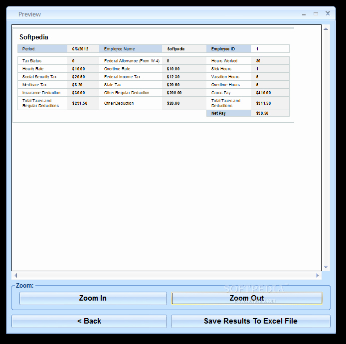 Free Payroll Template New Download Excel Payroll Calculator Template software 7 0