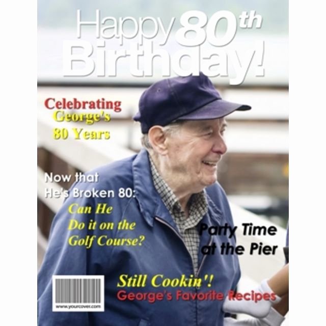 Free Personalized Magazine Covers Templates Lovely 35 Best Dad S 80th Birthday Party Ideas Images On