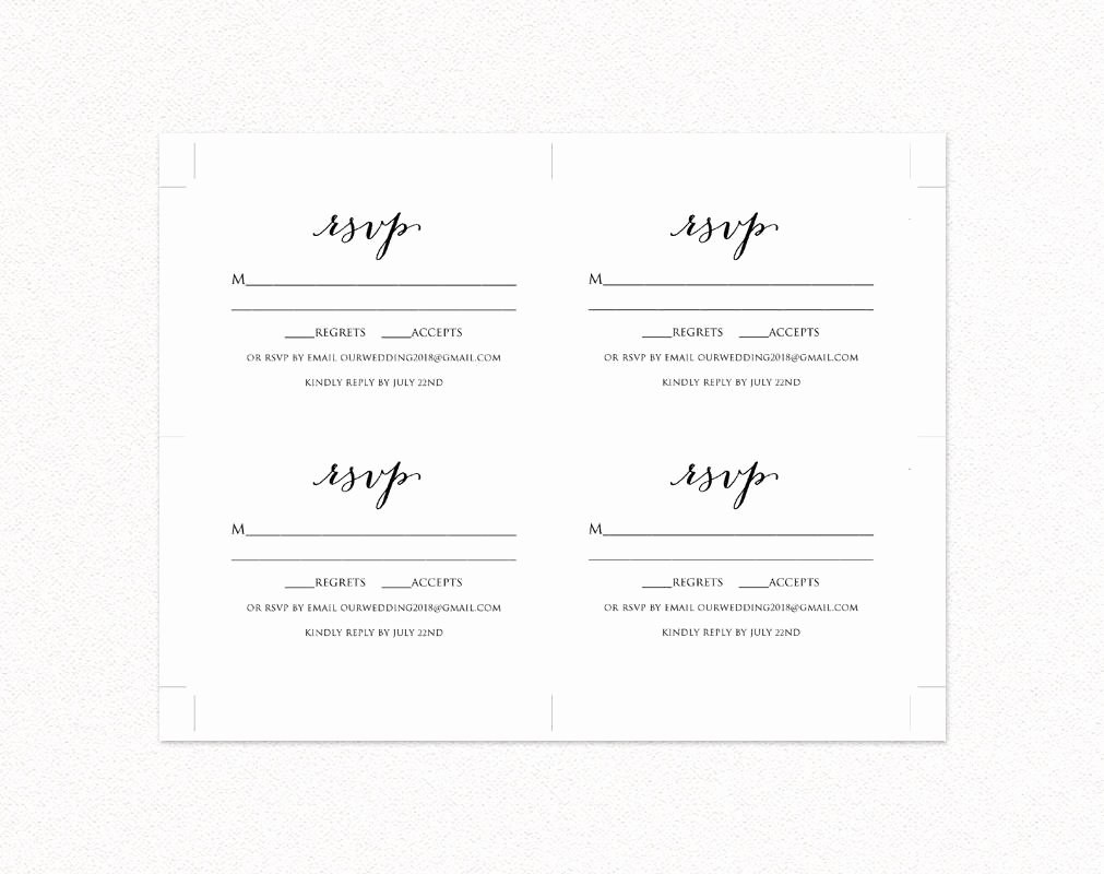 Free Place Card Template 6 Per Sheet Inspirational Wedding Rsvp Card Template Diy Wedding Templates and