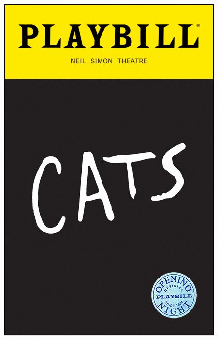 Free Playbill Template Elegant Cats the Musical Limited Edition Ficial Opening Night