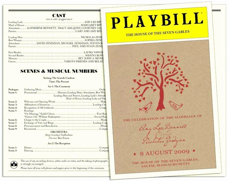 Free Playbill Template New Program to Design Invitations – Prognozapogody