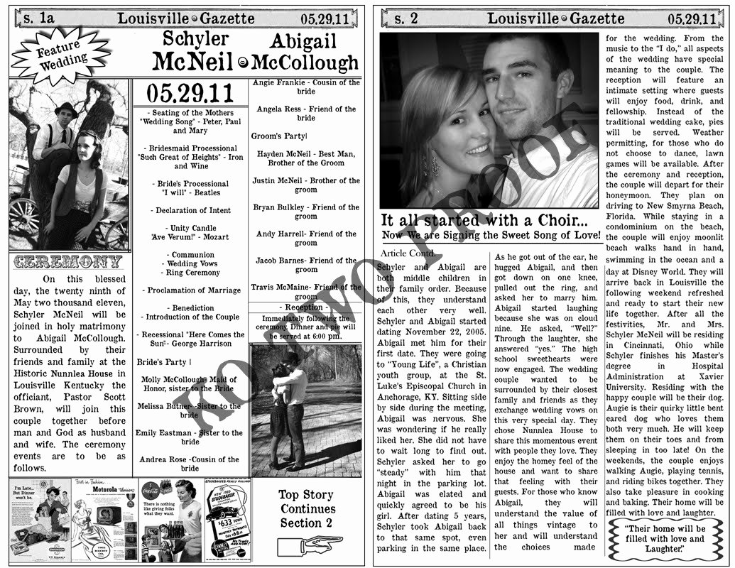 Free Playbill Template Unique Free Playbill Style Wedding Program Template