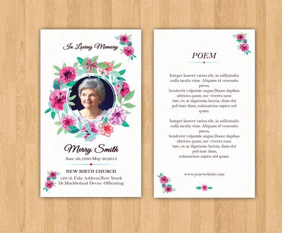 Free Prayer Card Template for Word Fresh Funeral Prayer Card Template Editable Ms Word &amp; Shop