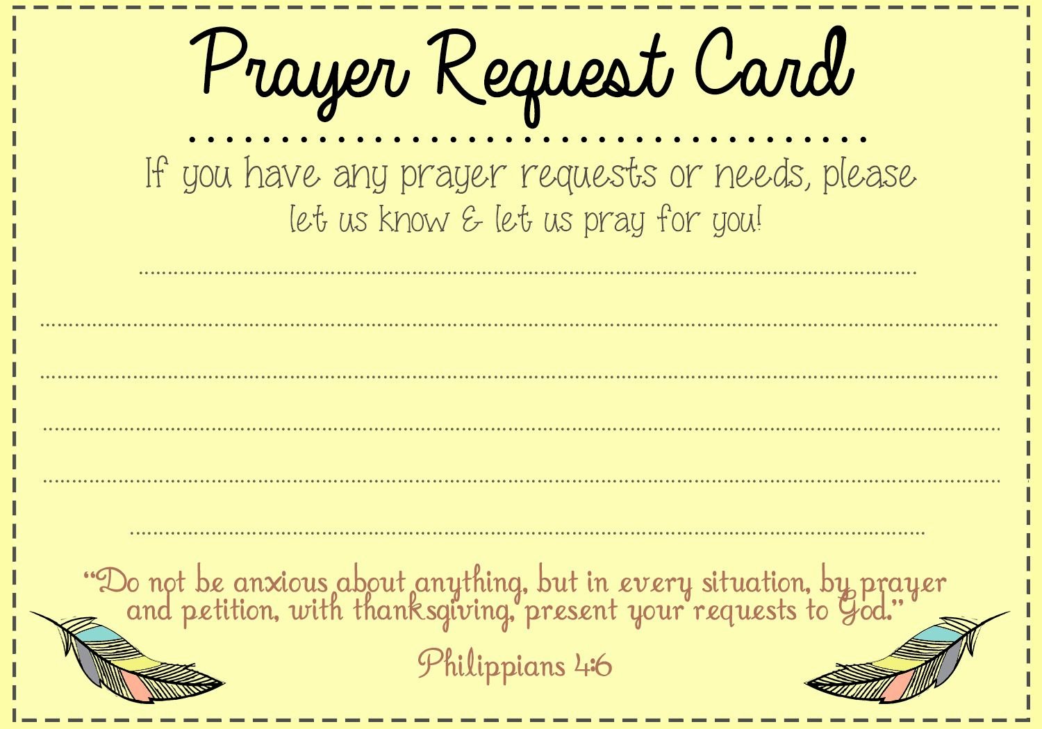 Free Prayer Card Template for Word Fresh Prayer Request Card Idea Mops Pinterest