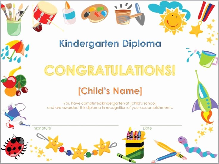 Free Preschool Graduation Program Template Awesome Screenshot Of the Kindergarten Diploma Template