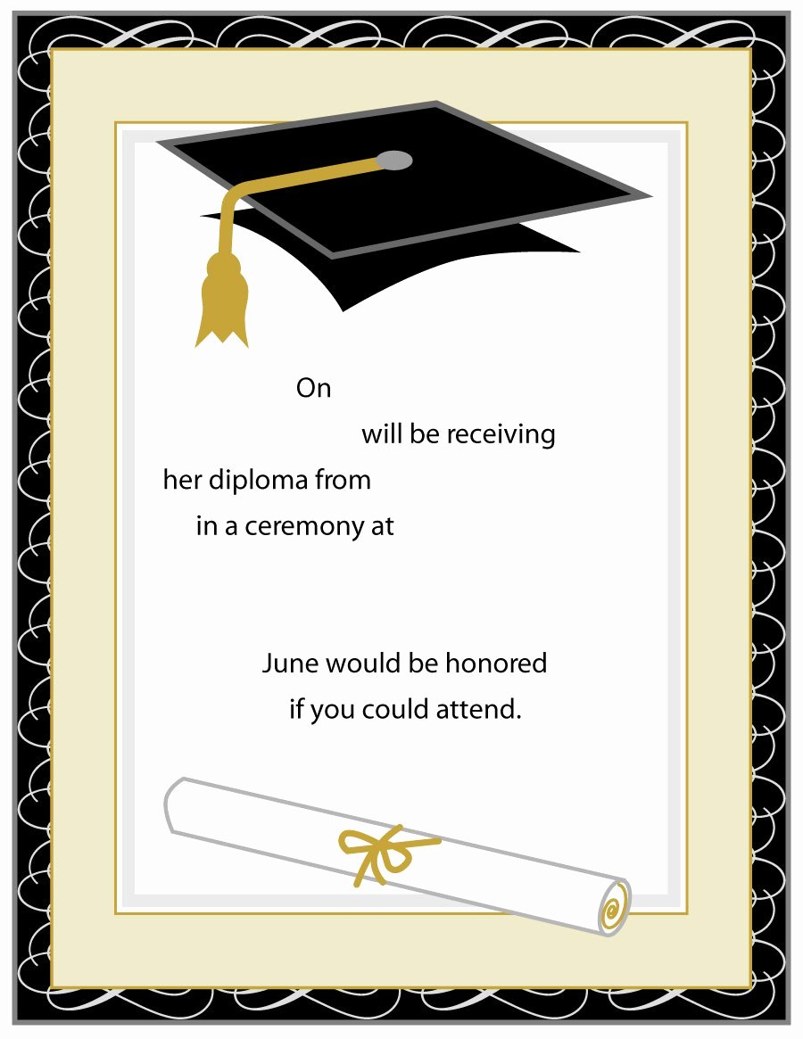 Free Preschool Graduation Program Template Elegant 40 Free Graduation Invitation Templates Template Lab