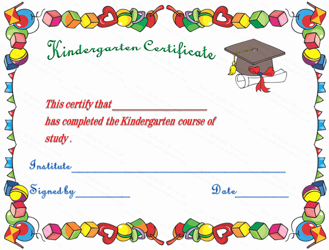 Free Preschool Graduation Program Template Lovely 7 Best Of Printable Kindergarten Diploma Template