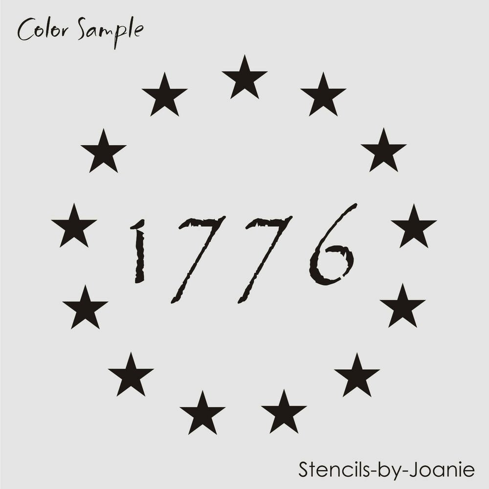 Free Printable American Flag Star Stencil Awesome Americana Stencil 1&quot; Stars Patriotic Circle 1776 Primitive