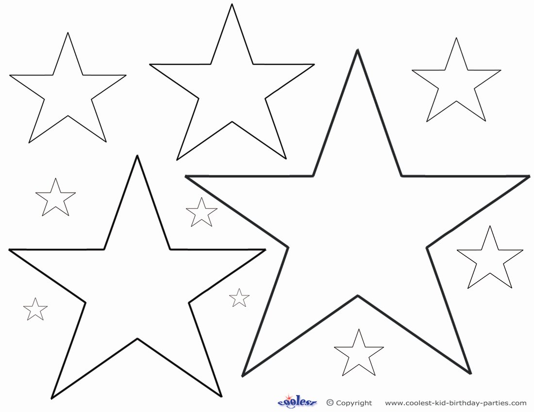 Free Printable American Flag Star Stencil Beautiful 6 Best Of Different Size Star Stencils Printable