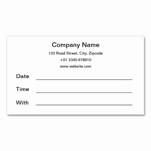 Free Printable Appointment Reminder Cards Inspirational Appointment Reminder Card Template Bing Images