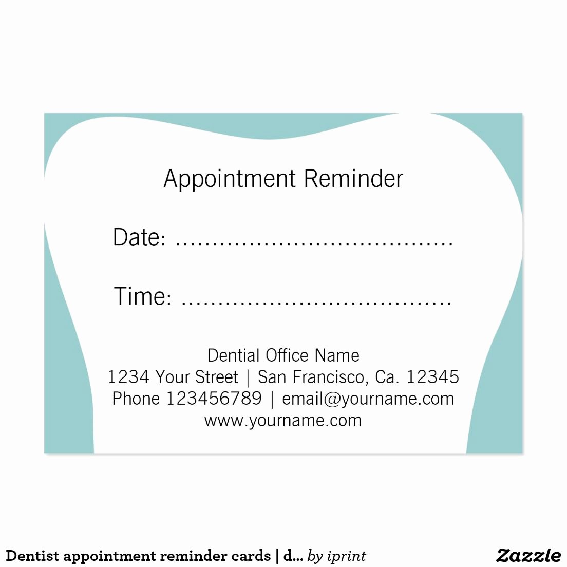 Free Printable Appointment Reminder Cards Inspirational Dentist Appointment Reminder Cards