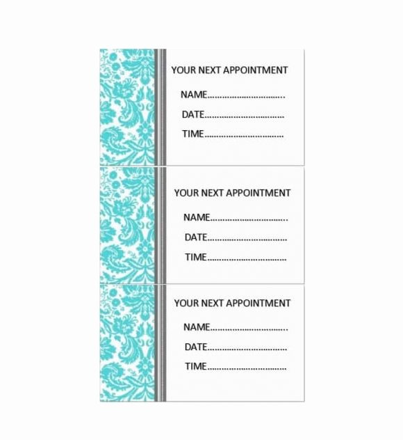 Free Printable Appointment Reminder Cards Lovely 40 Appointment Cards Templates &amp; Appointment Reminders