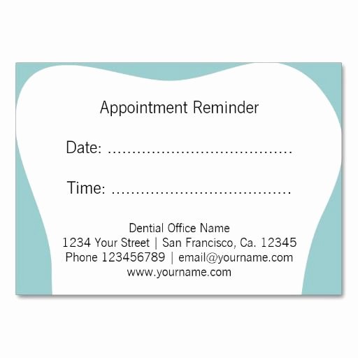 Free Printable Appointment Reminder Cards New 25 Best Ideas About Dentist Appointment On Pinterest