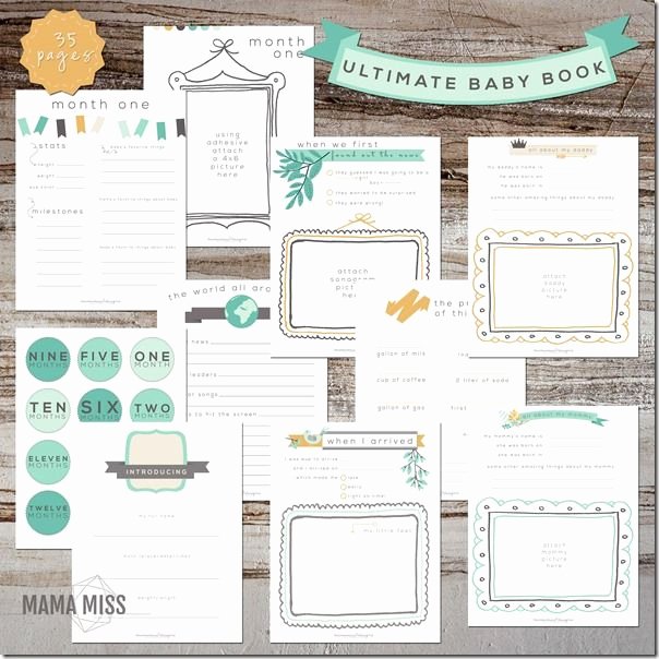 Free Printable Baby Book Pages Best Of 17 Best Ideas About Baby Book Pages On Pinterest