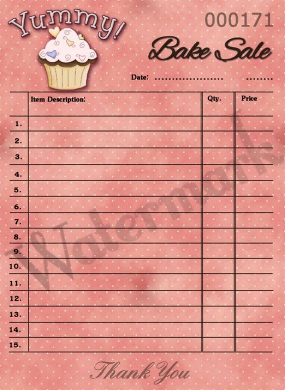 Free Printable Bake Sale Signs Lovely Items Similar to Printable Cupcake Bake Sale Hang Tag