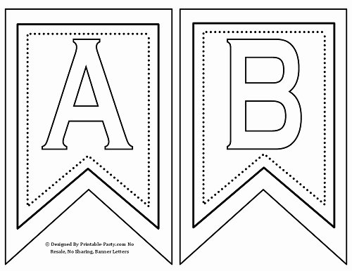 Free Printable Banner Template Lovely Free Printable Alphabet Letters