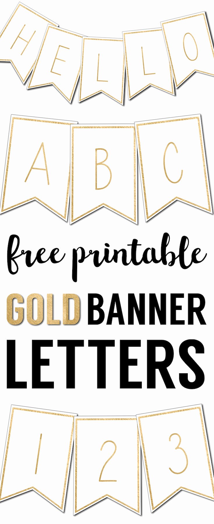 Free Printable Banner Template New Free Printable Banner Letters Templates Paper Trail Design