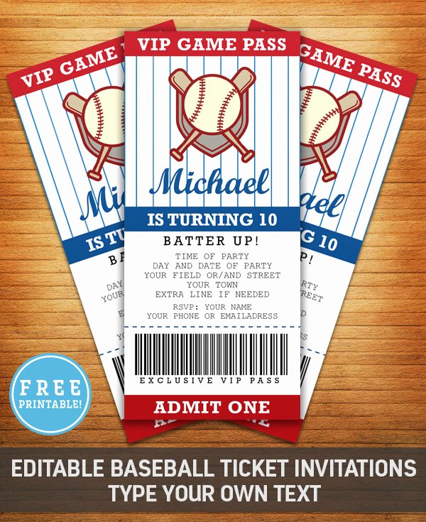 Free Printable Baseball Birthday Invitations Fresh Baseball Birthday Party Invitation Free Printable M Gulin