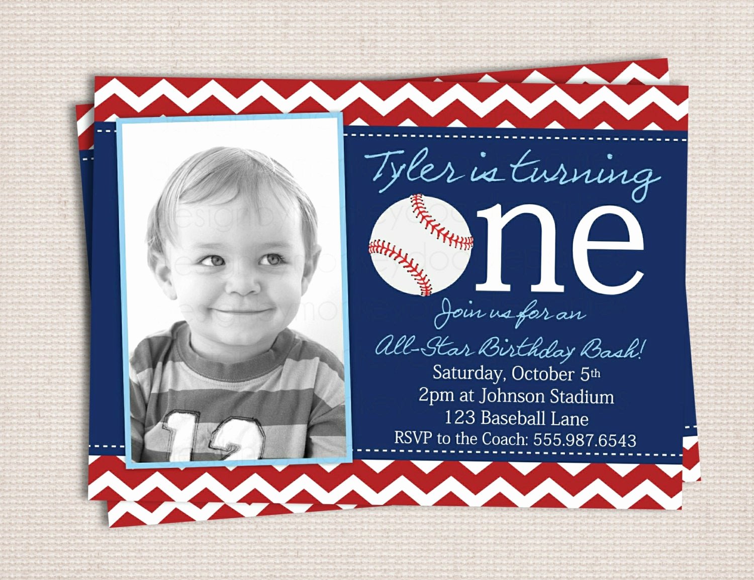 Free Printable Baseball Birthday Invitations Unique First Birthday Baseball Party Printable by Monkeydoodleparties