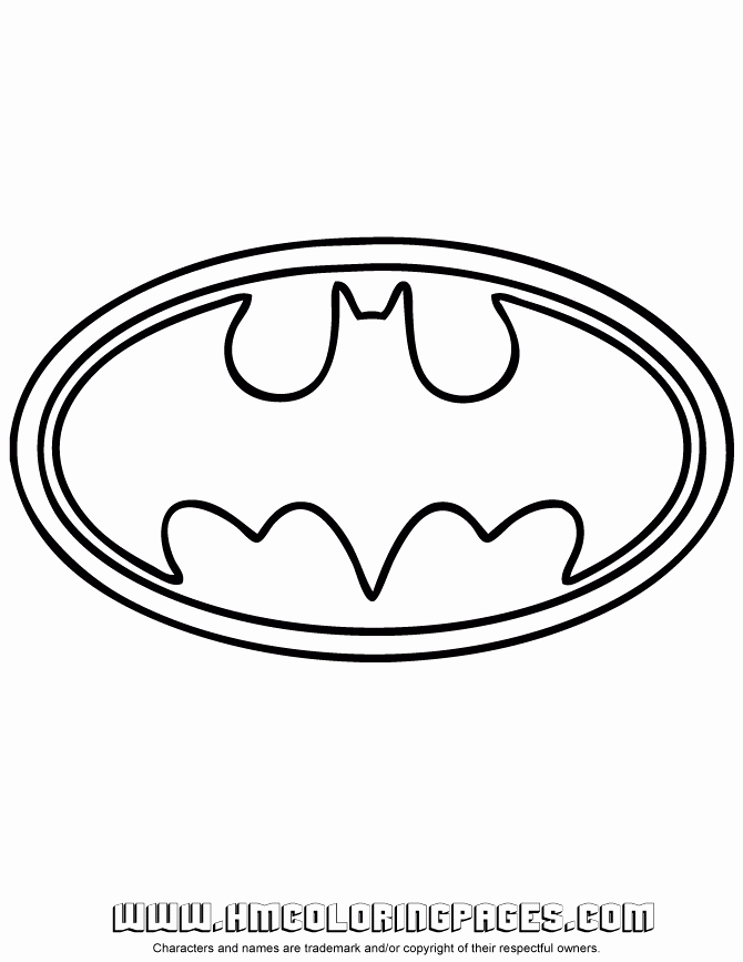 Free Printable Batman Logo Fresh Batman Logo Symbol Coloring Page