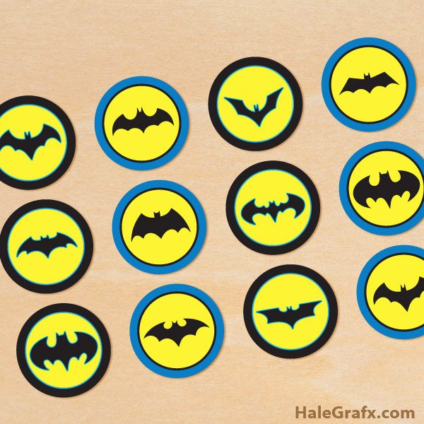 Free Printable Batman Logo Fresh Free Printable Batman Cupcake toppers