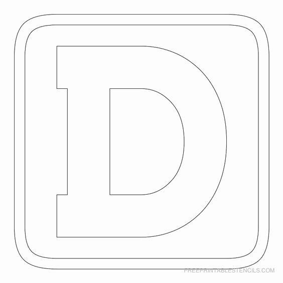 Free Printable Block Letters Beautiful Letter D Printables