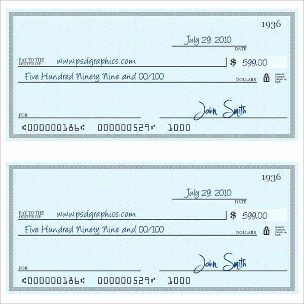 Free Printable Checks Template Elegant 43 Cheque Templates Free Word Excel Psd Pdf formats