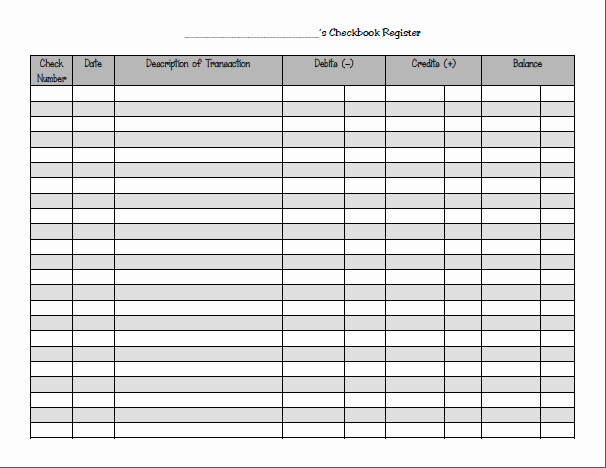 Free Printable Checks Template Lovely 9 Excel Checkbook Register Templates Excel Templates