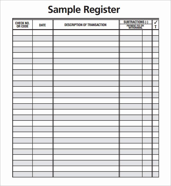 Free Printable Checks Template Luxury Check Register 9 Download Free Documents In Pdf
