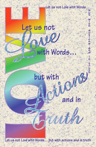 Free Printable Church Bulletin Covers Lovely Let Us Not Love with Words General Worship 11