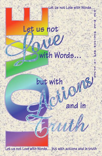 Free Printable Church Bulletin Covers Lovely Let Us Not Love with Words General Worship 11