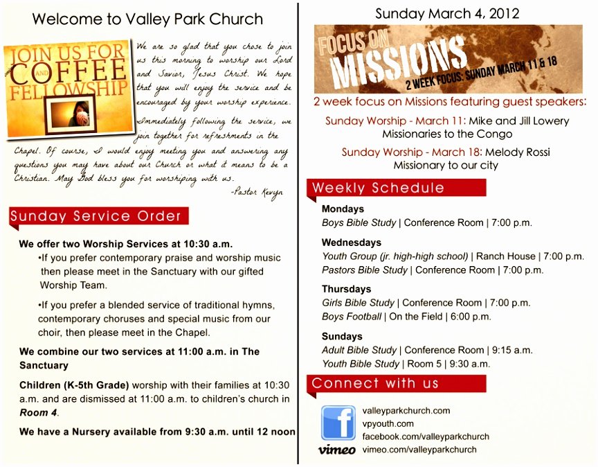 Free Printable Church Bulletin Templates New 12 Church Bulletin Template Microsoft Word Oinwy