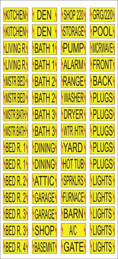 Free Printable Circuit Breaker Panel Labels Awesome Circuit Breaker Labels for Home and Shop Electrical Box