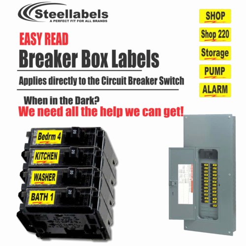 Free Printable Circuit Breaker Panel Labels New Garage organizer Labels