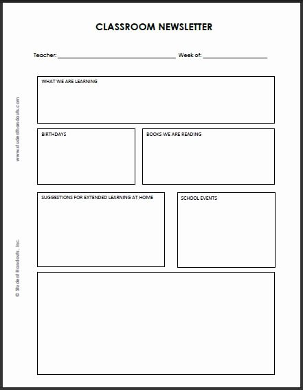 Free Printable Classroom Newsletter Templates Inspirational 92 Best Images About Classroom Newsletter On Pinterest