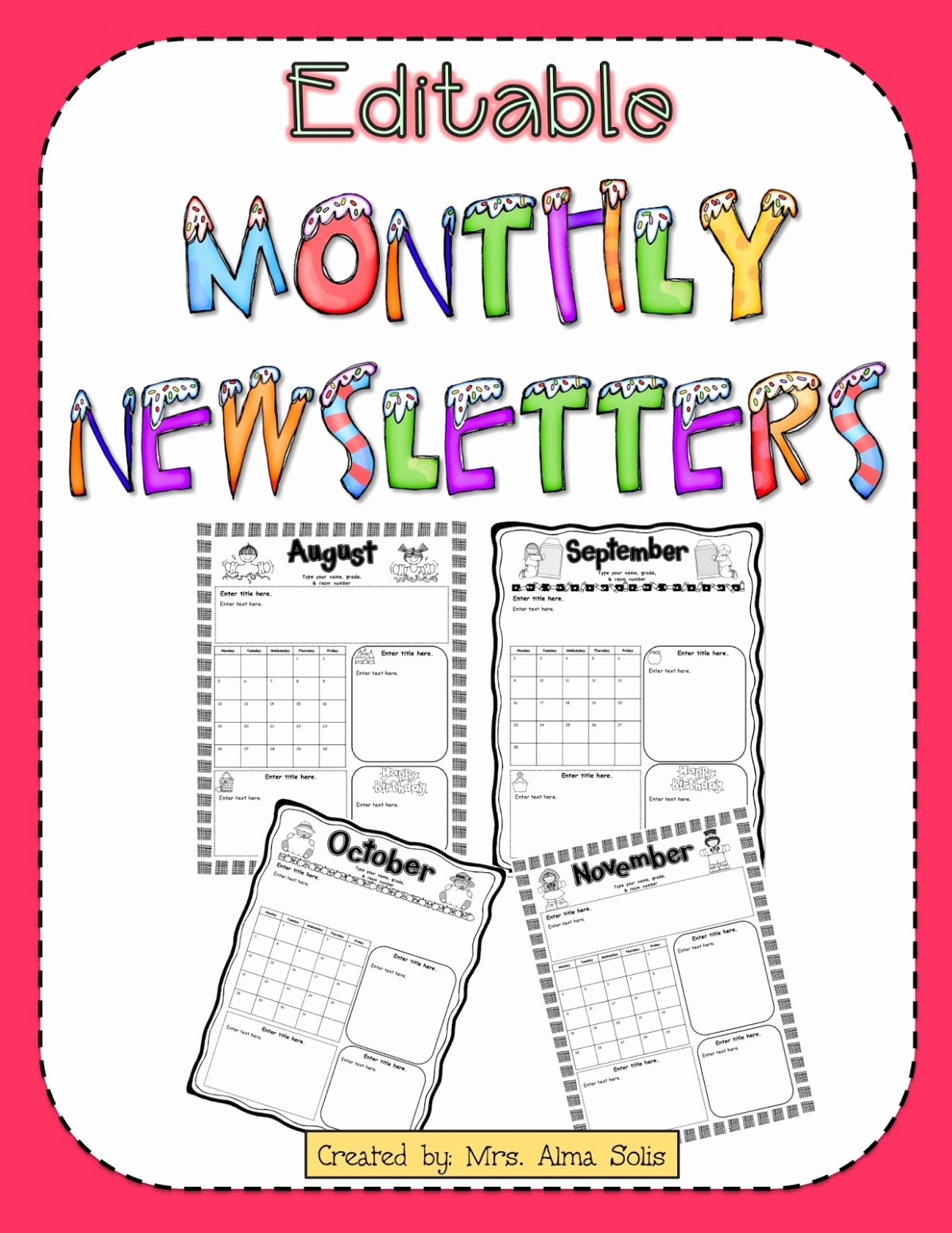 Free Printable Classroom Newsletter Templates Lovely Free Editable Newsletter Templates Reeviewer