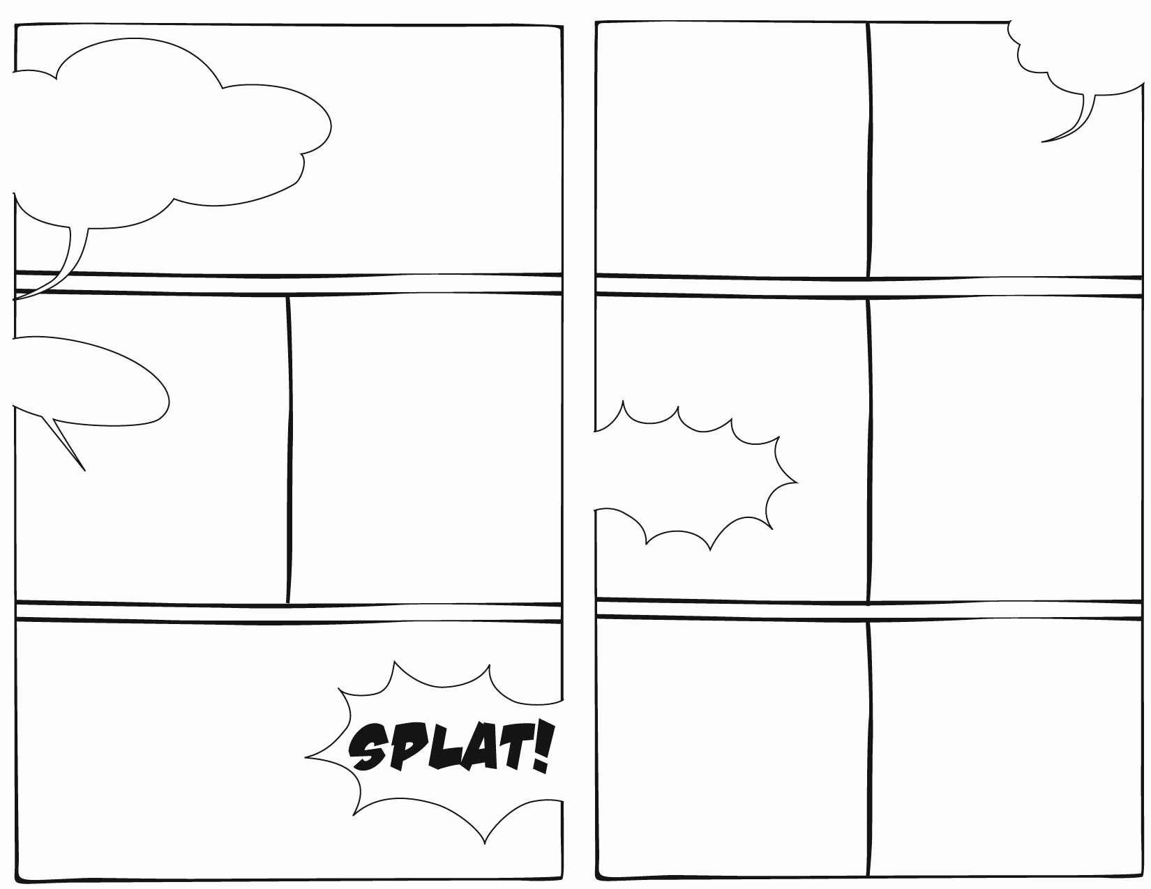 Free Printable Comic Strip Template Awesome Ic Strip Templates with Story Line Generator Choose