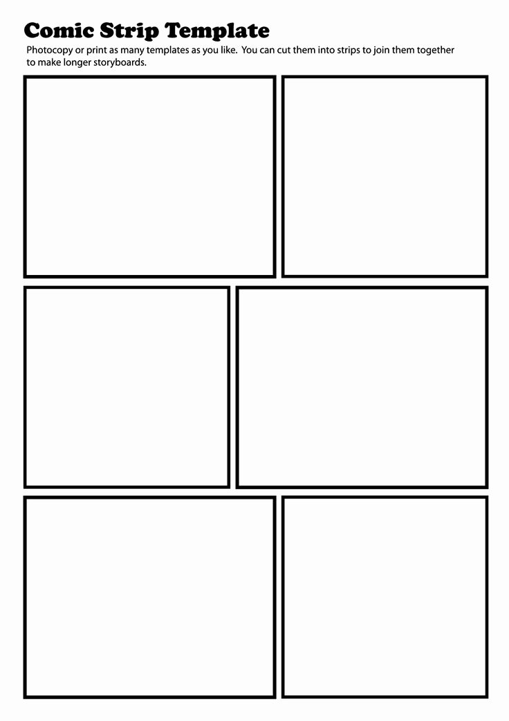 Free Printable Comic Strip Template Elegant Ic Strip Template Pdf Teaching