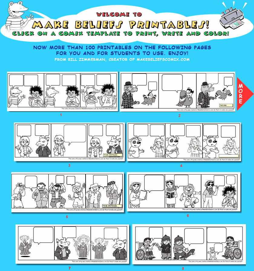 Free Printable Comic Strip Template Inspirational Ic Strips for Students to Fill In Great for foreign