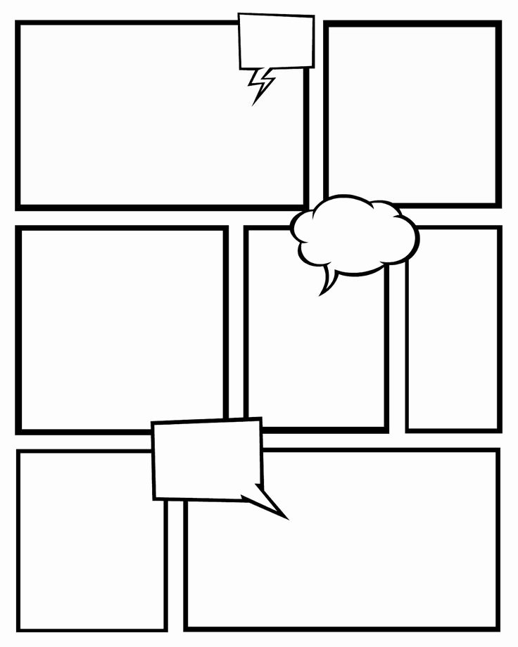 Free Printable Comic Strip Template Luxury Free Printables Ic Strips to Use for Story Telling 3