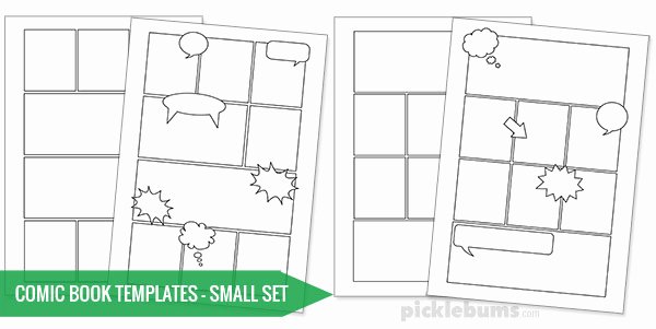 Free Printable Comic Strip Template Unique Free Printable Ic Book Templates Picklebums