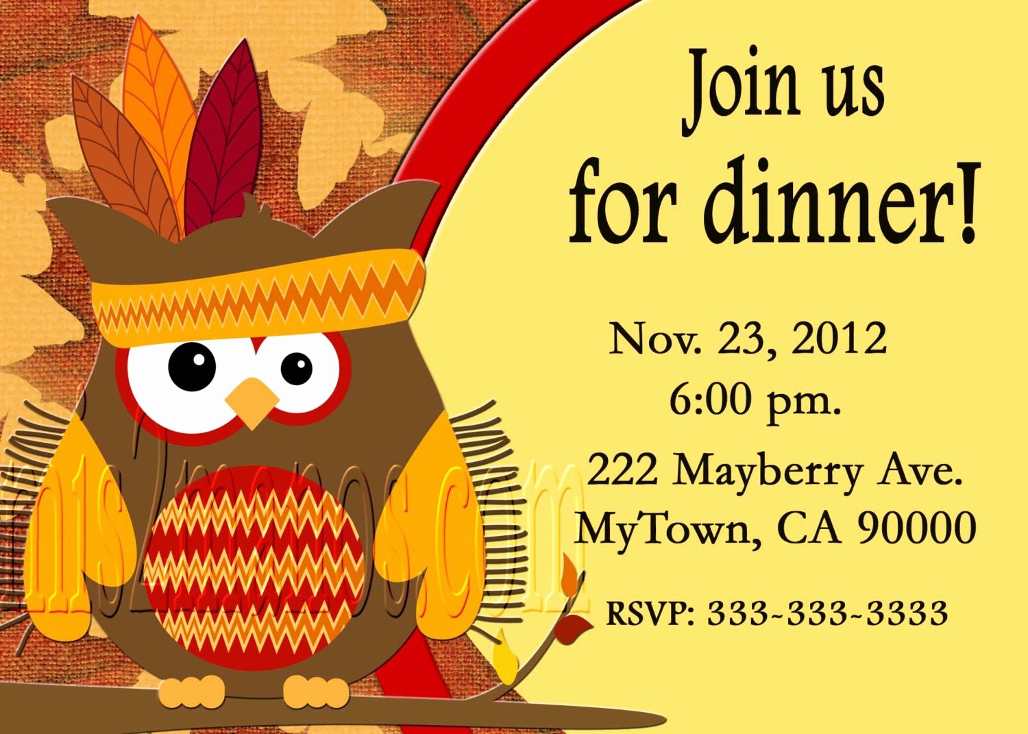 Free Printable Dinner Invitations Awesome Thanksgiving Dinner Invitation Diy Printable Party Invites